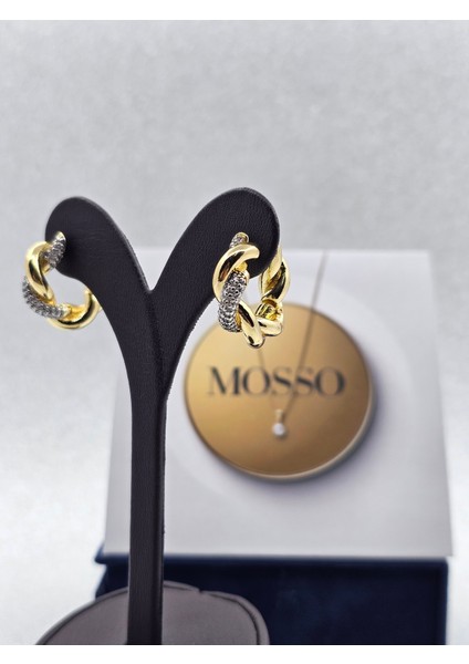 Xuping Zirkon Taşlı Burgu Model Çelik Küpe fırsatları