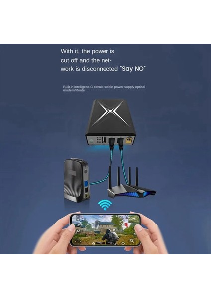 10400MAH Dc Ups Kesintisiz Besleme Yönlendirici 9V 12V 18W Pil Yedekleme Mini Ups Cctv Güç Kaynağı Için USB Wifi Yönlendirici (Yurt Dışından) fırsatları