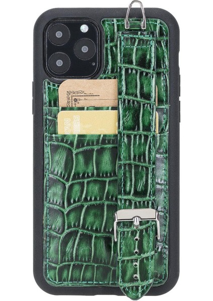 Flex Cover Leather iPhone 11 Pro Max Case With Card Holder & Hand Strap