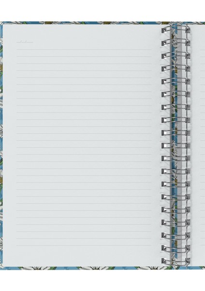 Daisy-Midi Sert Kapak Spiralli Defter, 14X20 cm modelleri