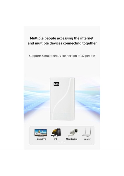 Su Geçirmez Dış 4g Cpe Wifi Yönlendirici 300MBPS Kablosuz Kablolu 4g Kablosuz Yönlendirici Wifi Tekrarlayıcı Poe Power Us Fiş (Yurt Dışından)