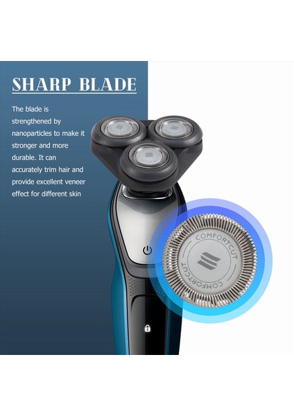 S5000 S5370 S5571 S5420 S5140 S5078 S5077 S5050 S5082 S5380 S5400 Bıçak - Siyah Için Yedek Tıraş Makinesi Başlığı (Yurt Dışından) fırsatları