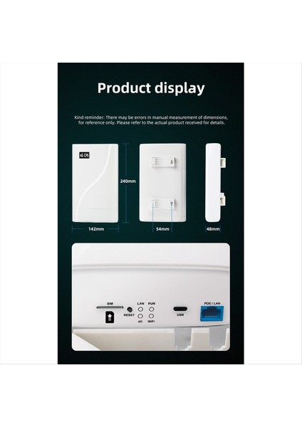 Su Geçirmez Dış 4g Cpe Wifi Yönlendirici 300MBPS Kablosuz Kablolu 4g Kablosuz Yönlendirici Wifi Tekrarlayıcı Poe Power Us Fiş (Yurt Dışından) fırsatları