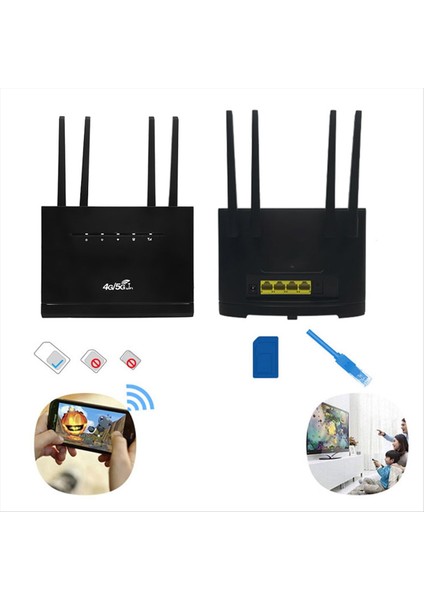 WR710 Kablosuz Yönlendirici 300MBPS 4g Lte Wifi Yönlendirici Modem 4 Harici Anten RJ45 Wan Lan Ile Leri-Ab Fişi (Yurt Dışından) indirimleri