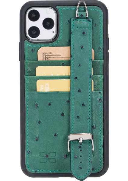 Flex Cover Leather iPhone 11 Pro Max Case With Card Holder & Hand Strap