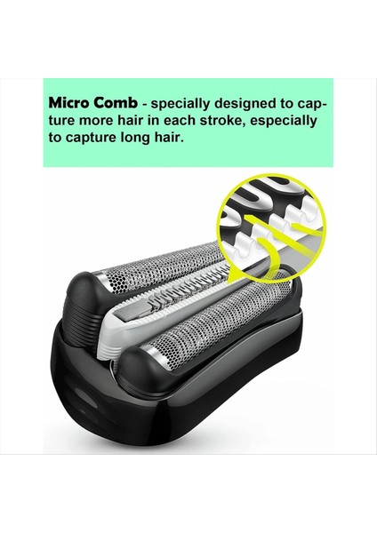 Proskin Elektrikli Tıraş Makinesi Islak ve Kuru 3040S 310S 340S-4 3000S Folyo Kesici Için Seri 3 Yedek Başlık 32B (Yurt Dışından) fiyatları