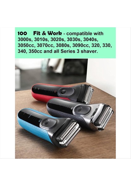 Proskin Elektrikli Tıraş Makinesi Islak ve Kuru 3040S 310S 340S-4 3000S Folyo Kesici Için Seri 3 Yedek Başlık 32B (Yurt Dışından) indirimleri