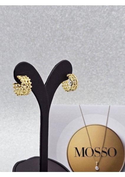 Xuping Hasır Model Çelik Küpe Gold Renk fırsatları