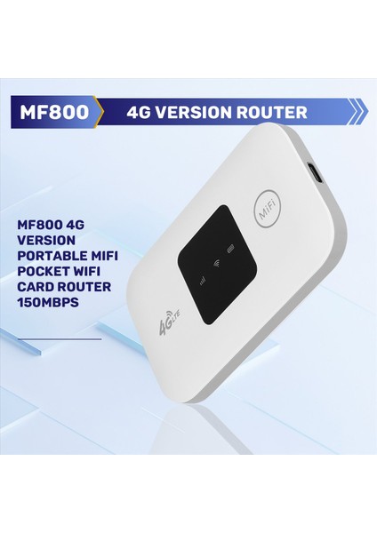 MF800 4g Sürüm Taşınabilir Mifi Pocket Wifi Kart Yönlendirici 150MBPS (Yurt Dışından) fırsatları