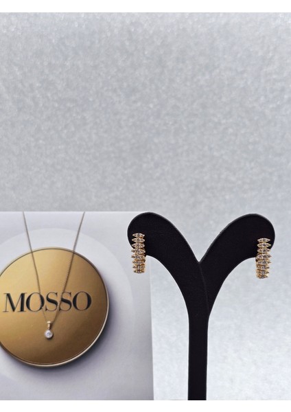 Xuping Pırlanta Model Rosegold Çelik Küpe modelleri