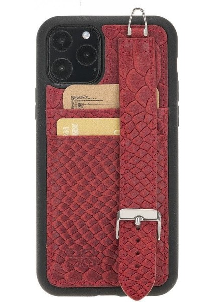 Flex Cover Leather iPhone 11 Pro Max Case With Card Holder & Hand Strap