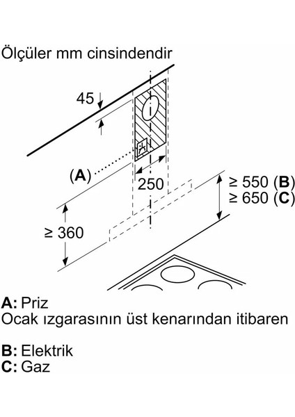 DWB67BK60T Serie 4 Duvar Tipi Davlumbaz 60 cm Siyah indirimleri