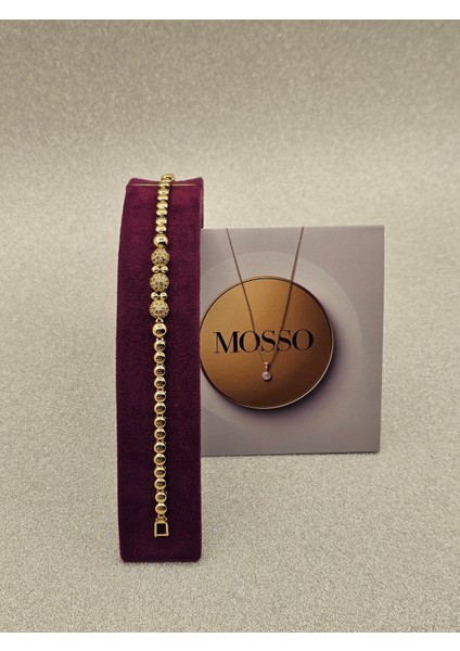 Xuping Ortası Zirkon Taş Detaylı Boncuklu Model Çelik Bileklik fiyatları