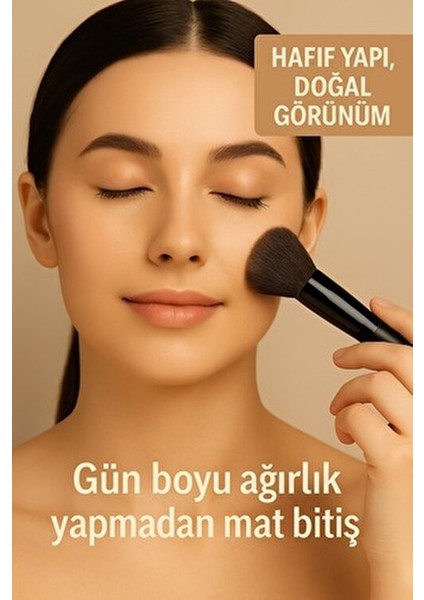 Keçi Sütlü Matte Powder 03 Hafif Yapılı Kapatıcı 10 g Doğal Görünüm İçin