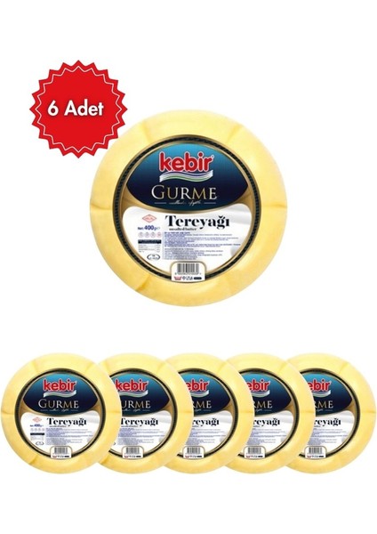 Gurme Tuzsuz Tereyağı (400 gr) x6 Adet