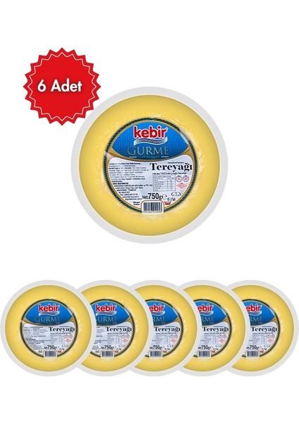 Tereyağı (750 gr) x6 Adet