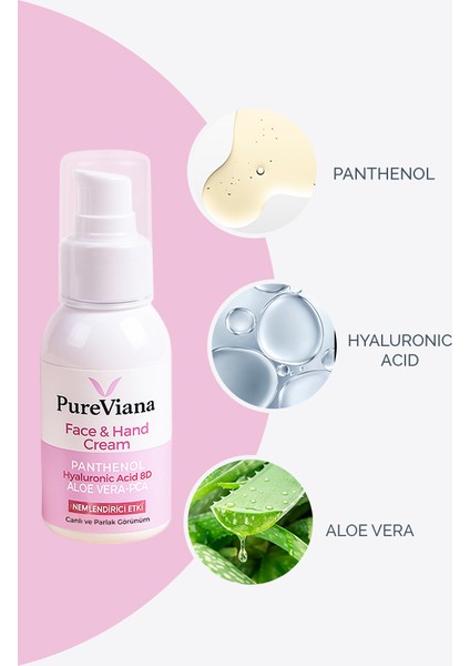 Yüz & El Kremi 60ML – Hyaluronik Asit 8d + Aloe Vera + Cica + Shea – Nemlendirici, Bariyer Onarıcı fiyatları