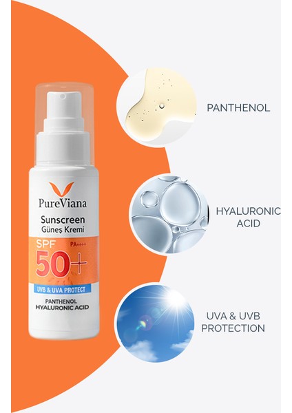 Güneş Kremi Spf 50+ Pa++++ 50ML – Yüksek Koruma, Nemlendirici, Leke Karşıtı, Cilt Tonu Eşitleyici – Yeni Nesil Filtreli fiyatları