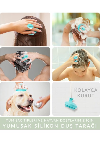 Pembe Pro Üç Boyutlu Oval Saç Fırçası + Pembe Silikon Duş Masaj Tarağı indirimleri