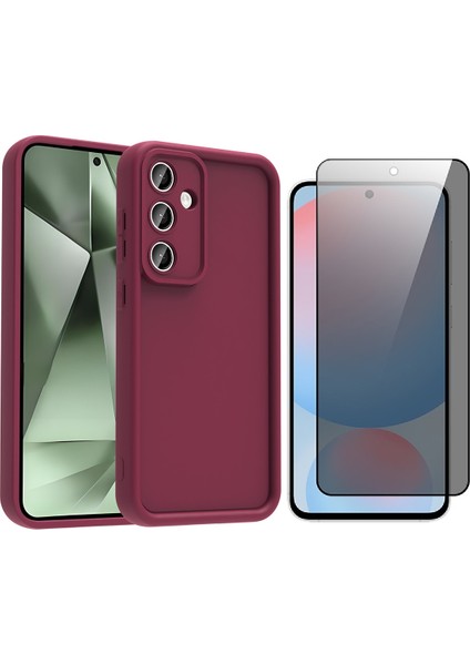 Samsung Galaxy A16 Kılıf Kamera Korumalı Zore Ananas Kapak + Hayalet Ekran Koruyucu