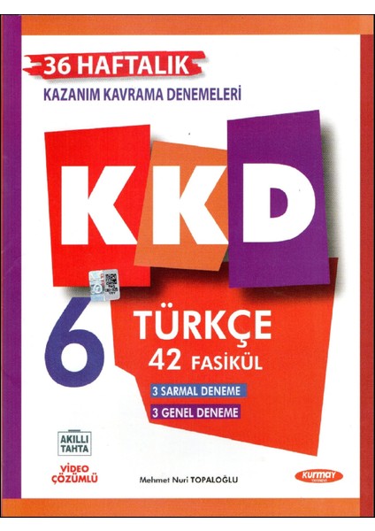 Kurmay 2026 6. Sınıf Türkçe Kazanım Kavrama Denemeleri Kkd 42 Fasikül Güncel Müfredat