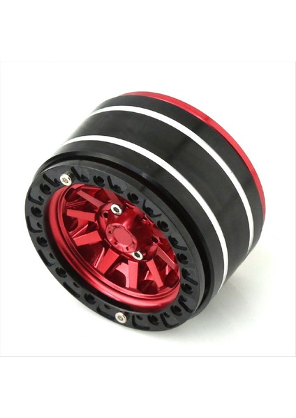 Metal 1 9 Inç Beadlock Tekerlek Jant Dış Çapı 55MM Rc 1/10 12MM Altı Paletli Araba Eksenel SCX10 90047 CC01 Trx4 Kırmızı (Yurt Dışından) indirimleri