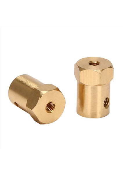 24PCS 5mm Ila 12MM Pirinç Birleştirici Tekerlek Hub Hub Hex Adaptörü Wpl B14 B16 B24 B36 C14 C24 Mn D90 D91 Rc Araba Yedek Parçaları (Yurt Dışından) indirimleri