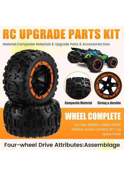 Hbx Için 2pcs 16889A 16889 16890 16890A SG1601 SG1602 Rc Araba Yedek Parçaları Tekerleği Tam Lastikler M16038 (Yurt Dışından) fırsatları