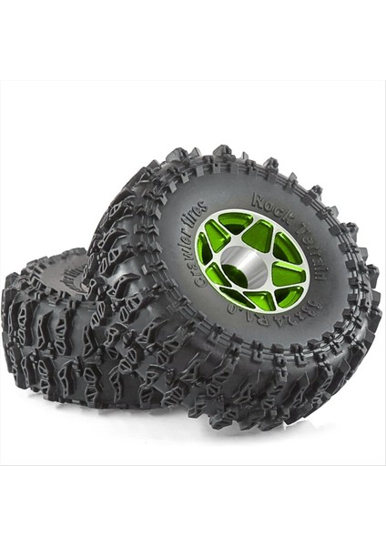 4pcs 63MM 1 0inch Beadlock Tekerlek Lastik 1/18 1/24 Rc Craıl Car TRX4M SCX24 FCX24 Yükseltme Parçaları Aksesuarları Siyah (Yurt Dışından)