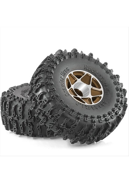 4pcs 63MM 1 0inch Beadlock Tekerlek Lastik 1/18 1/24 Rc Craıl Car TRX4M SCX24 FCX24 Yükseltme Parçaları Aksesuarları Siyah (Yurt Dışından) fiyatları