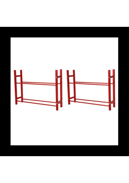 Rc Drift Arabalar Için 2x 1/10 Tekerlek Jantlar Raf ve Sürüklenme Lastik Rafları Paletli SCX10 Trx4 Kırmızı (Yurt Dışından)