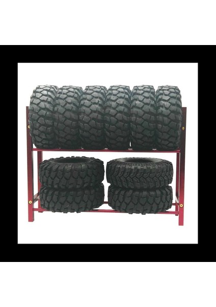 Rc Drift Arabalar Için 2x 1/10 Tekerlek Jantlar Raf ve Sürüklenme Lastik Rafları Paletli SCX10 Trx4 Kırmızı (Yurt Dışından) modelleri