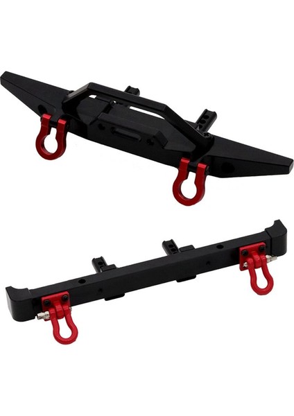 1/12 MN128 Çoban Uzaktan Kumanda Araç Parçaları Aksesuarları Yükseltme Ön Arka Tampon Tampon Koruma Siyah (Yurt Dışından)