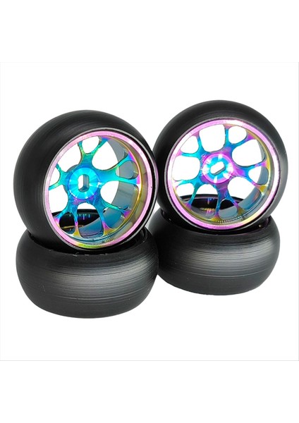 4pcs Rc Araba Drift Lastikleri Wltoys Için Lastik Metal Tekerlek Jant 284131 K969 K989 P939 Kyosho Mini-Z 1/28 Rc Araba Yükseltmeleri Parçalar (Yurt Dışından) indirimleri