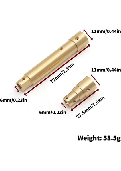 Eksenel SCX10 Pro 1/10 Rc Prıgler Car Usraza Parça Aksesuarları Için Pirinç Ön Aks Tüpü (Yurt Dışından) indirimleri
