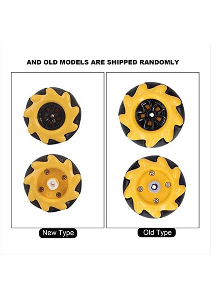 Mecanum Tekerleği 48MM Çok Yönlü Tekerlek Akıllı Robot Araba Aksesuarları Diy Oyuncak Bileşenleri (Yurt Dışından) modelleri