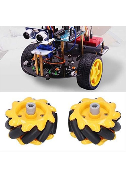 Mecanum Tekerleği 48MM Çok Yönlü Tekerlek Akıllı Robot Araba Aksesuarları Diy Oyuncak Bileşenleri (Yurt Dışından) indirimleri
