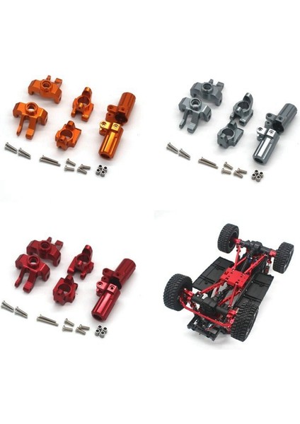 1/12 MN128 MN86S Için Metal Arka Hub Taşıyıcı G500 Prwler Off Of Road Kablok Gri (Yurt Dışından) modelleri