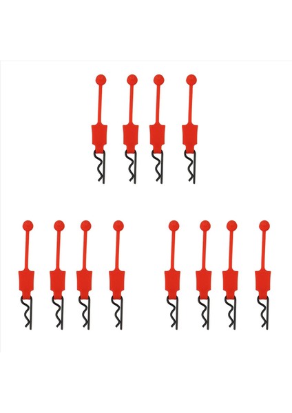 12PCS Lastik Araba Gövde Klipsli Tutucu Kabuk 1/10 Arrma Senton Granit Typhon Traxxas Eğik Udd 1 (Yurt Dışından)