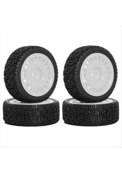 4pcs 68MM Ralli Trenleri XV01 XV02 TT01 TT02 Ptg-2 1/10 Rc Ralli Yarışan Araba Yükseltme Parçaları Beyaz (Yurt Dışından)