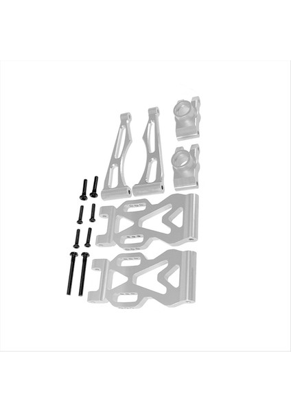 Metal Arka Yukarı ve Aşağı Sallanan Kollar (L/r) Scy Için Set Kiti 1/16 Jjrc Hızlı Uzaktan Kumanda Araba Yükseltme Aksesuarları Gümüş (Yurt Dışından) modelleri