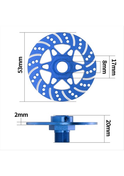 4pcs Kasırga Fren Disk Tekerleği Hex Hub 17MM Arrma Için 1/7 Ihlali Sınırsız Suç 1/8 Typhon Rc Yükseltme Parçaları Mavi (Yurt Dışından) indirimleri