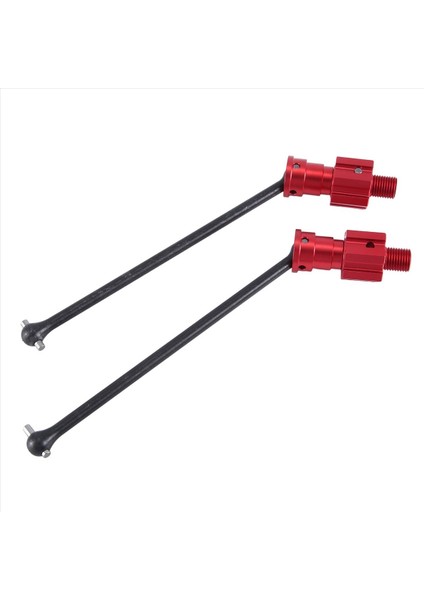 2pcs Widemaxx Çelik Genişletilmiş Şaft Cvd 1/10 Traxxas Maxx Widemaxx Rc Araba Yükseltme Parçaları Kırmızı (Yurt Dışından)