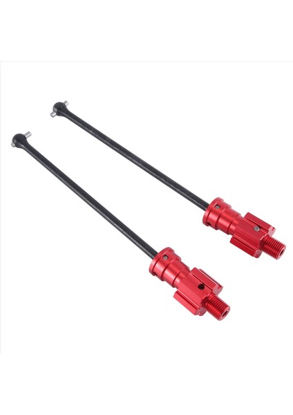2pcs Widemaxx Çelik Genişletilmiş Şaft Cvd 1/10 Traxxas Maxx Widemaxx Rc Araba Yükseltme Parçaları Kırmızı (Yurt Dışından) modelleri