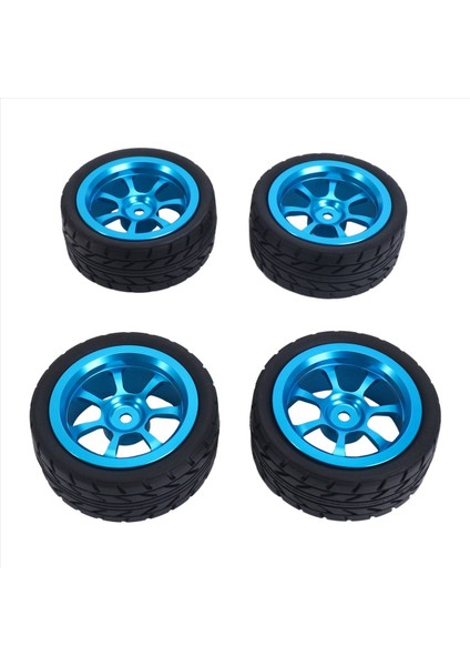 2 Set 65MM Metal Tekerlek Jant + Kavrama Kauçuk Lastik Lastikleri Wltoys Için Lastikler 144001 A959 A959-B 124019 124018 Rc Araba Parçaları Mavi (Yurt Dışından) fiyatları