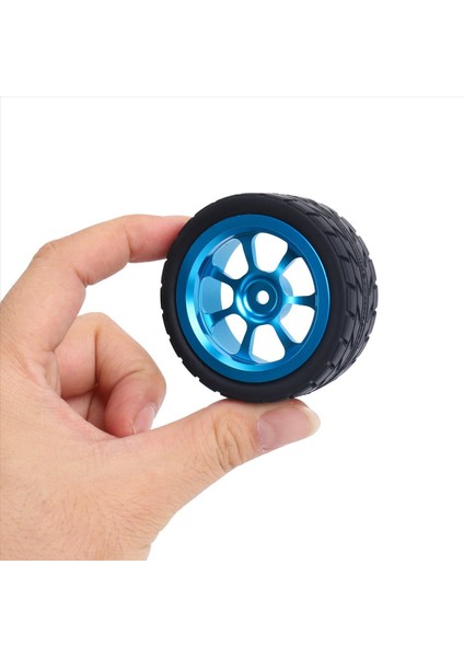 2 Set 65MM Metal Tekerlek Jant + Kavrama Kauçuk Lastik Lastikleri Wltoys Için Lastikler 144001 A959 A959-B 124019 124018 Rc Araba Parçaları Mavi (Yurt Dışından) modelleri