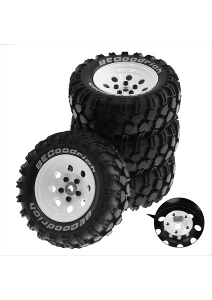 4pcs 93MM Metal 1 9 Inç Beadlock Tekerleği 1/10 Rc Paletli Araba Traxxas Için Set 8 Delik 12MM Adaptör Beyaz (Yurt Dışından) fiyatları