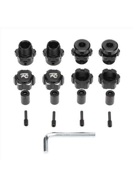 8pcs 17MM Altıgen Somun Adaptör Spline Tekerlek Göbekleri 1/10 Traxxas E-Revo Zirvesi Rc Araç Parçaları Için Birleştirici Siyah (Yurt Dışından) fırsatları
