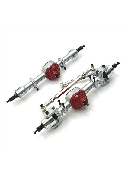 Mnmodel Için Ön ve Arka Aks Assy 1/12 MN82 LC79 MN78 Uzaktan Kumanda Araç Parçaları Metal Yükseltme Gümüş (Yurt Dışından)