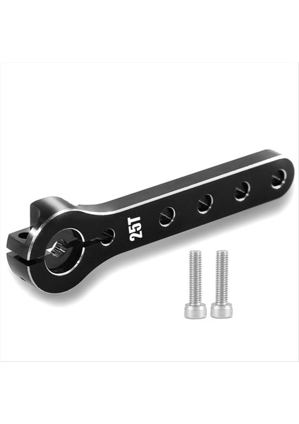 Metal 25T Direksiyon Kolu Servo Boynuzu 1/10 Rc Trail Eksenel SCX10 Trx4 Trx-6 Parçalar Siyah (Yurt Dışından)